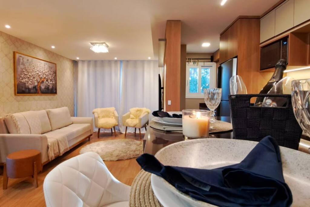 Luxuoso Apartamento Em Gramado - 2 Suites Dış mekan fotoğraf